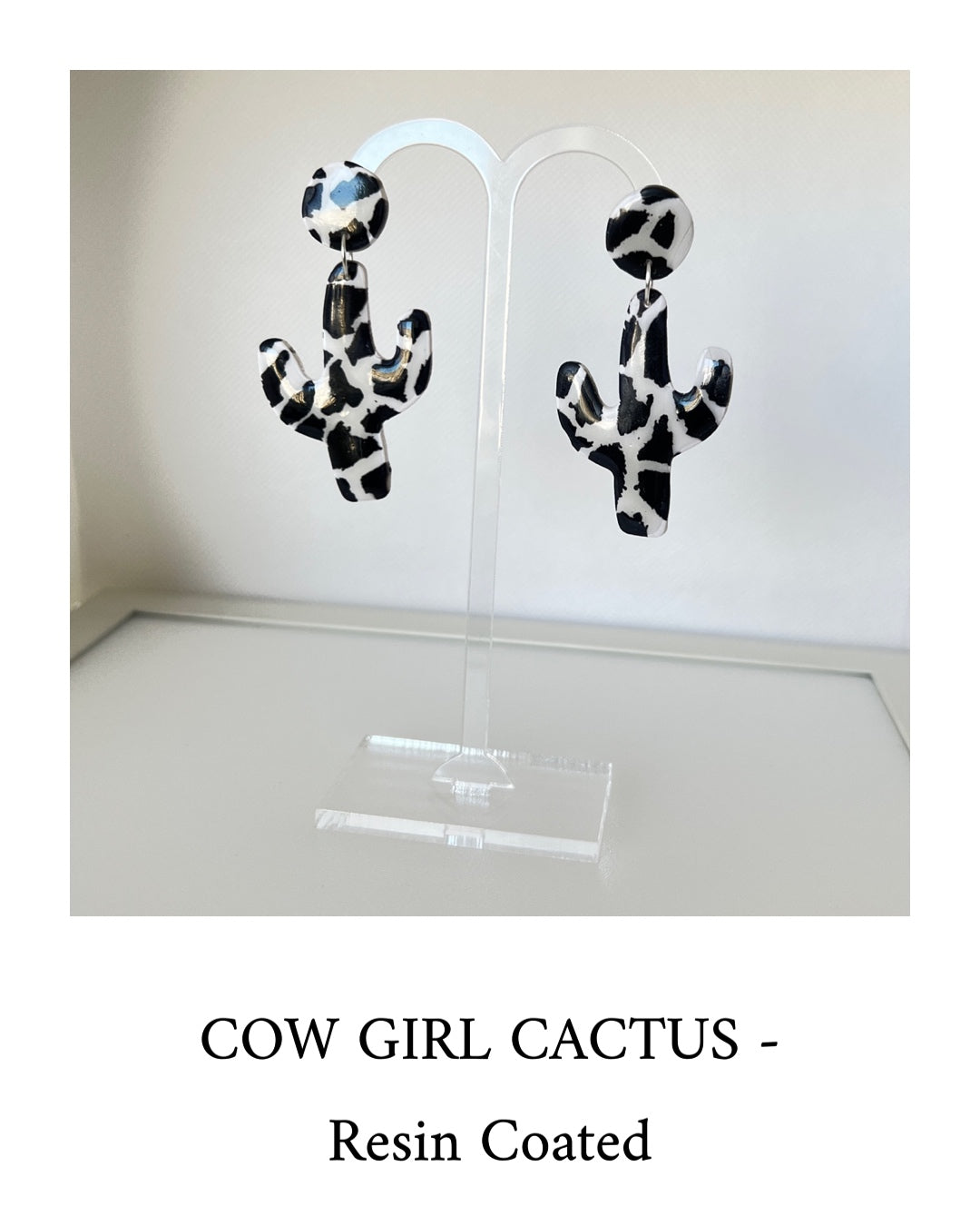 Cow Girl Cactus - Resin Coated