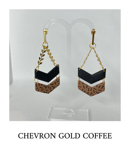 Chevron Coffee Gold